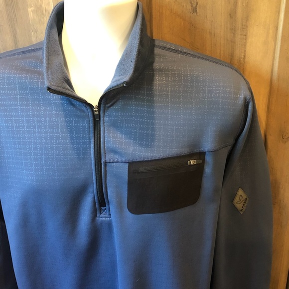 prAna Men’s 1/2 zip Pullover Sweater Blue Size XL - Picture 3 of 12
